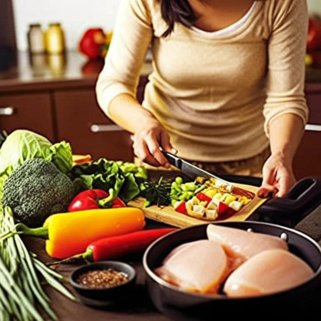 겨울철 면역력 강화에 도움이 되는 건강한 식단 예시 이미지